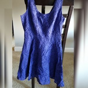 Blue Strap Mini Dress